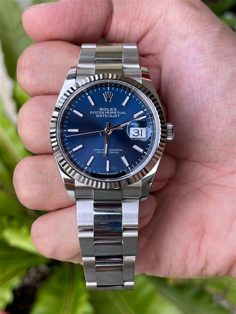 rolex datejust 2017 blue|Rolex Datejust blue dial 36mm.